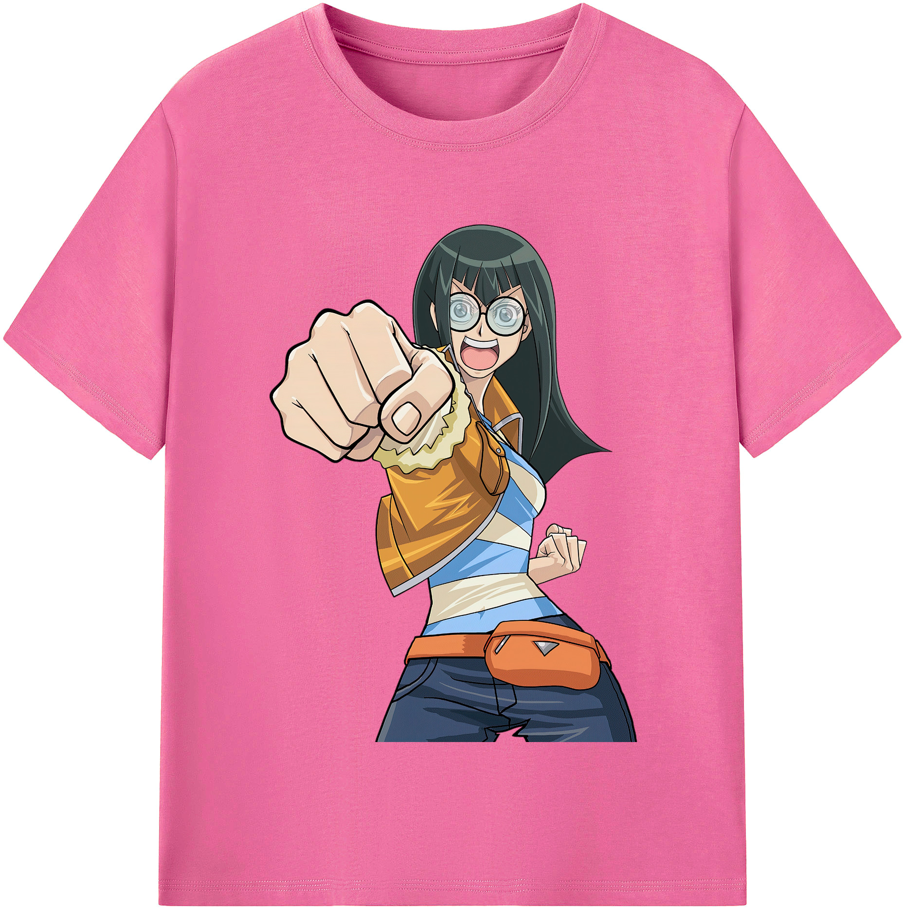 （画像用） 遊☆戯☆王 Yu-Gi-Oh! レディースカジュアルプリントTシャツ（綿100％）